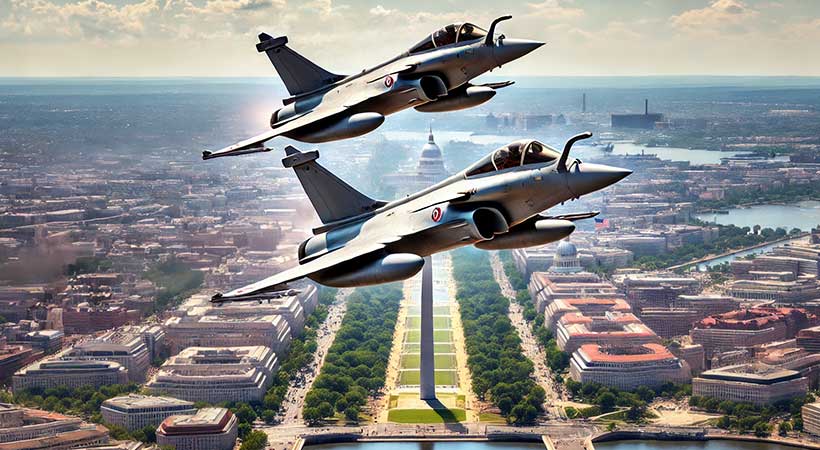 rafales flyover of washington